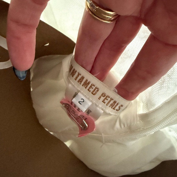 UNTAMED PETALS BY AMANDA JUDGE White Lace Mini Dress - Picture 9 of 11